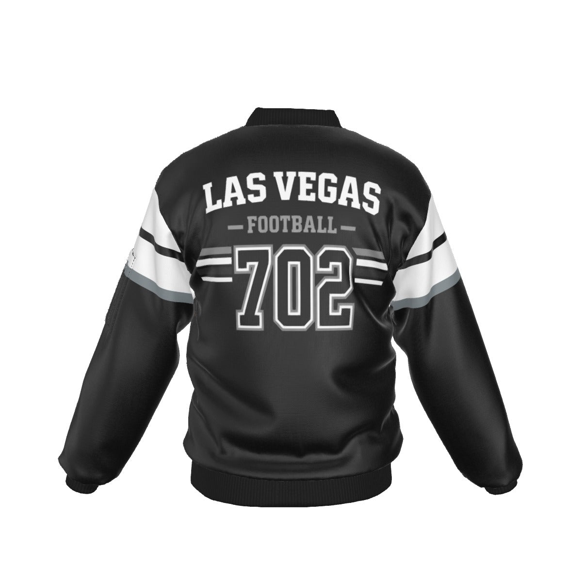 Las Vegas Football 702 Bomber Jacket – Black Game Day Streetwear