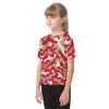 White Smoke San Francisco Football Camo Kid's Raglan Sleeve T-shirt