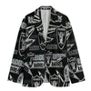 Las Vegas football style black blazer – game day streetwear jacket