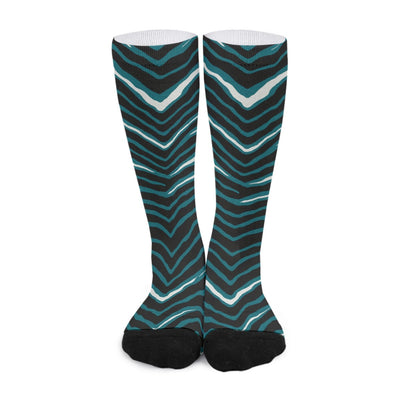 White Smoke Philadelphia Eagles Zebra Socks