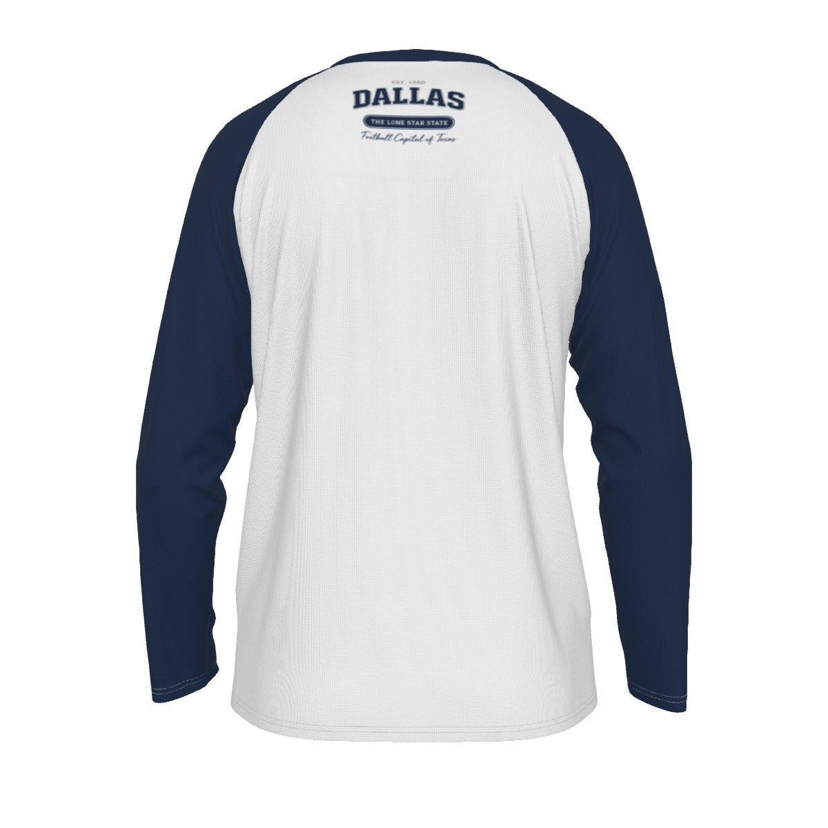 Lavender Dallas Lone Star State Football Men's Long Sleeve T-shirt With Raglan Sleeve