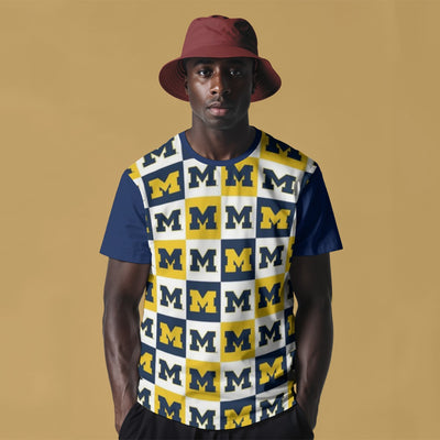 Michigan - Wolverines Men's O-Neck T-Shirt White varsity sports apparel