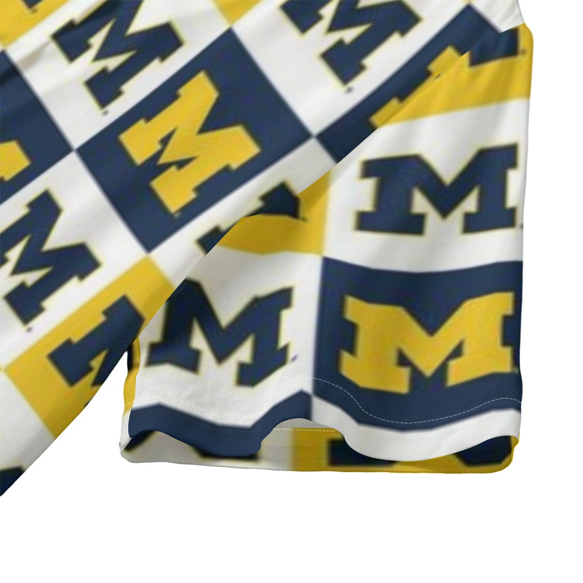 Michigan Wolverines Women's Hawaii Shirt | 120GSM White varsity sports apparel