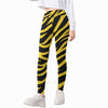 White Smoke Pittsburgh Football Yellow Black Zebra Kid's Leggings