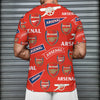 Arsenal FC t Men's Short Sleeve T-Shirt With Sports Collar