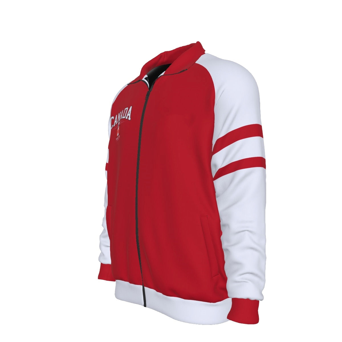 Canada Jacket Men Red White – Soccer Track Jacket for Game Day and Streetwear