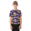 Minnesota Vikings Kid's T-shirt purple gold football outfit back view