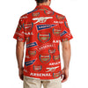 Arsenal FC Men's Hawaiian Shirt|150GSM