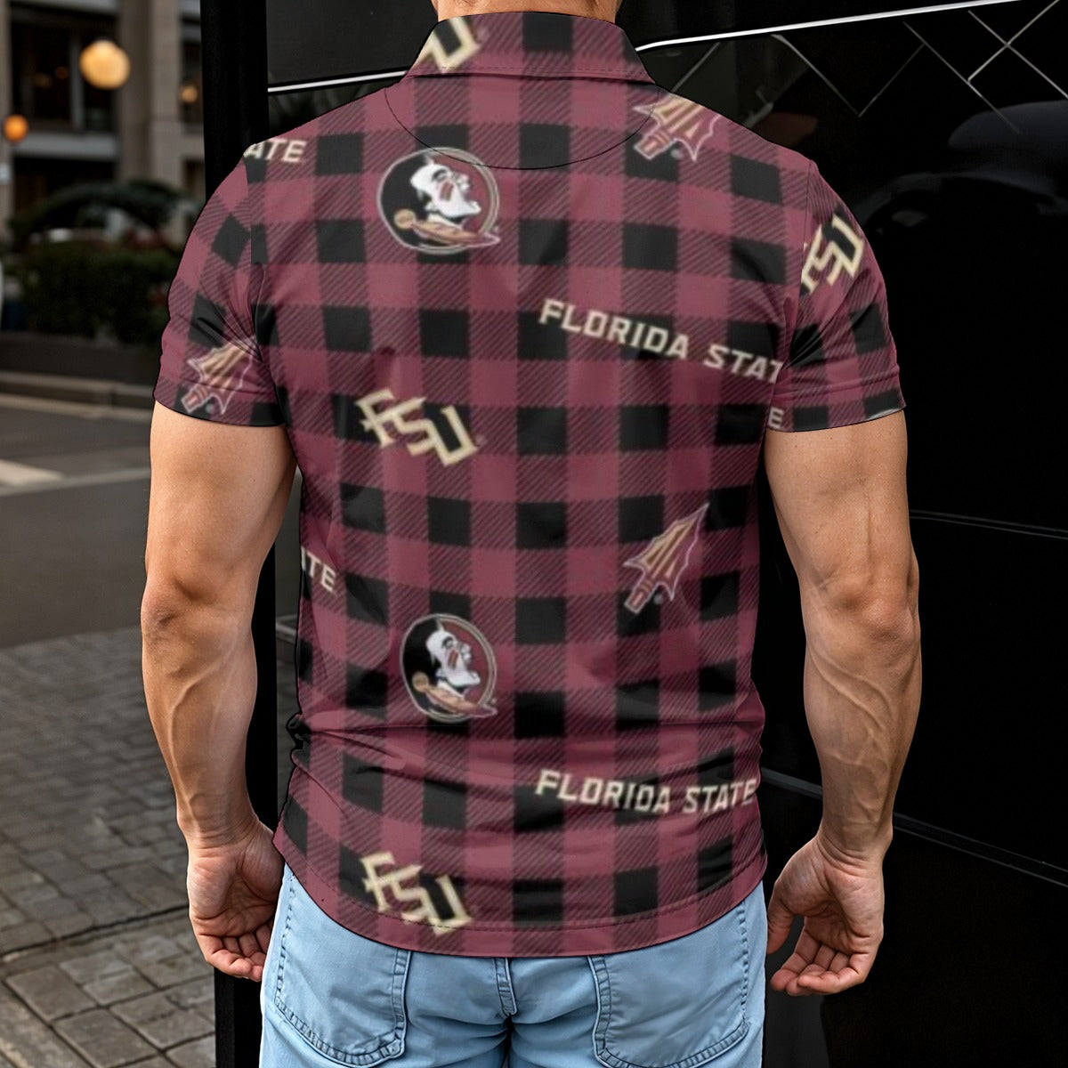Florida State Seminoles Men's Polo Shirt - ACC football apparel varsity sportswear product image 2.0