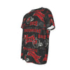 tampa-bay-buccaneers-short-sleeve-t-shirt red pewter football outfit back view