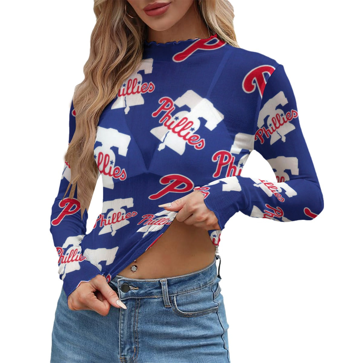 Philadelphia Phillies Women's Mesh T-shirt philadelphia phillies baseball fan apparel game day outfit