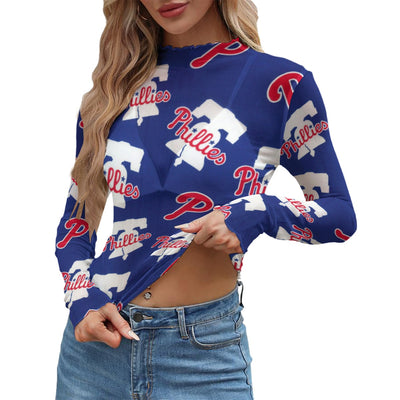 Philadelphia Phillies Women's Mesh T-shirt philadelphia phillies baseball fan apparel game day outfit