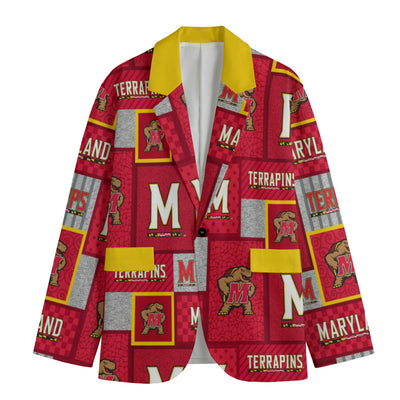 Maryland Football Suit Blazer – Premium College Game Day Jacket – game day outfit, casual fan outfit, image 1.0