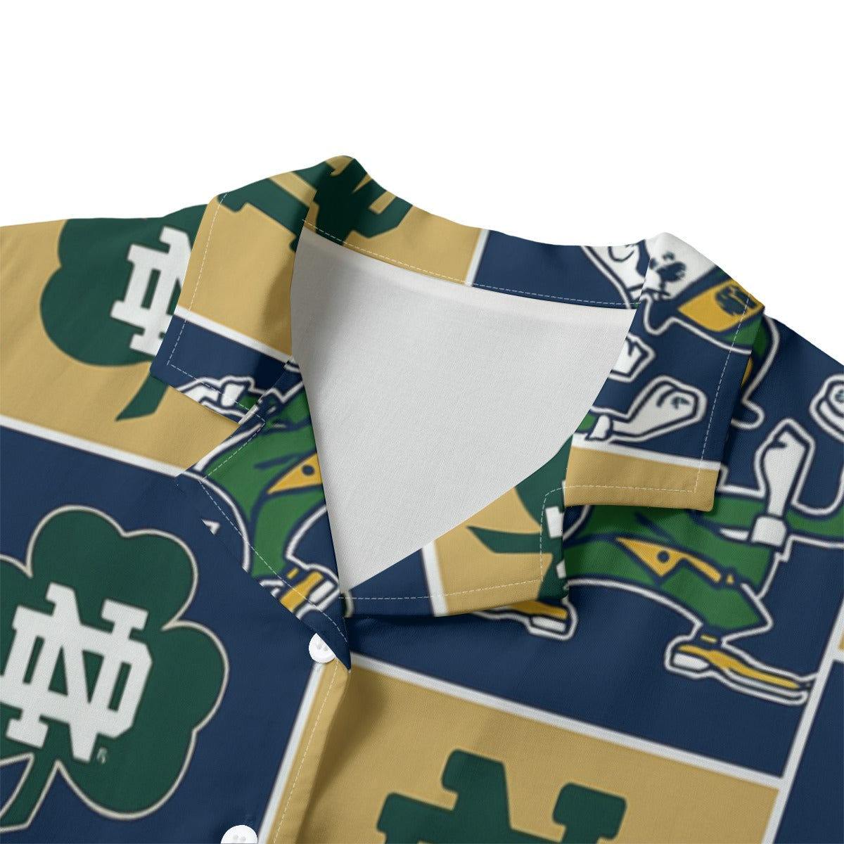 Notre Dame Fighting Irish Women's Hawaii Shirt | 120GSM White varsity sports apparel