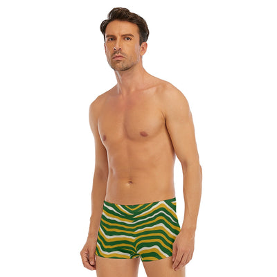 White Smoke Green Bay football Men's Short Boxer Briefs