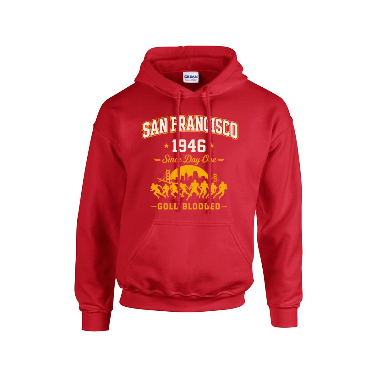 Athletic Aesthetic San Francisco football Hoodie |Gildan 18500