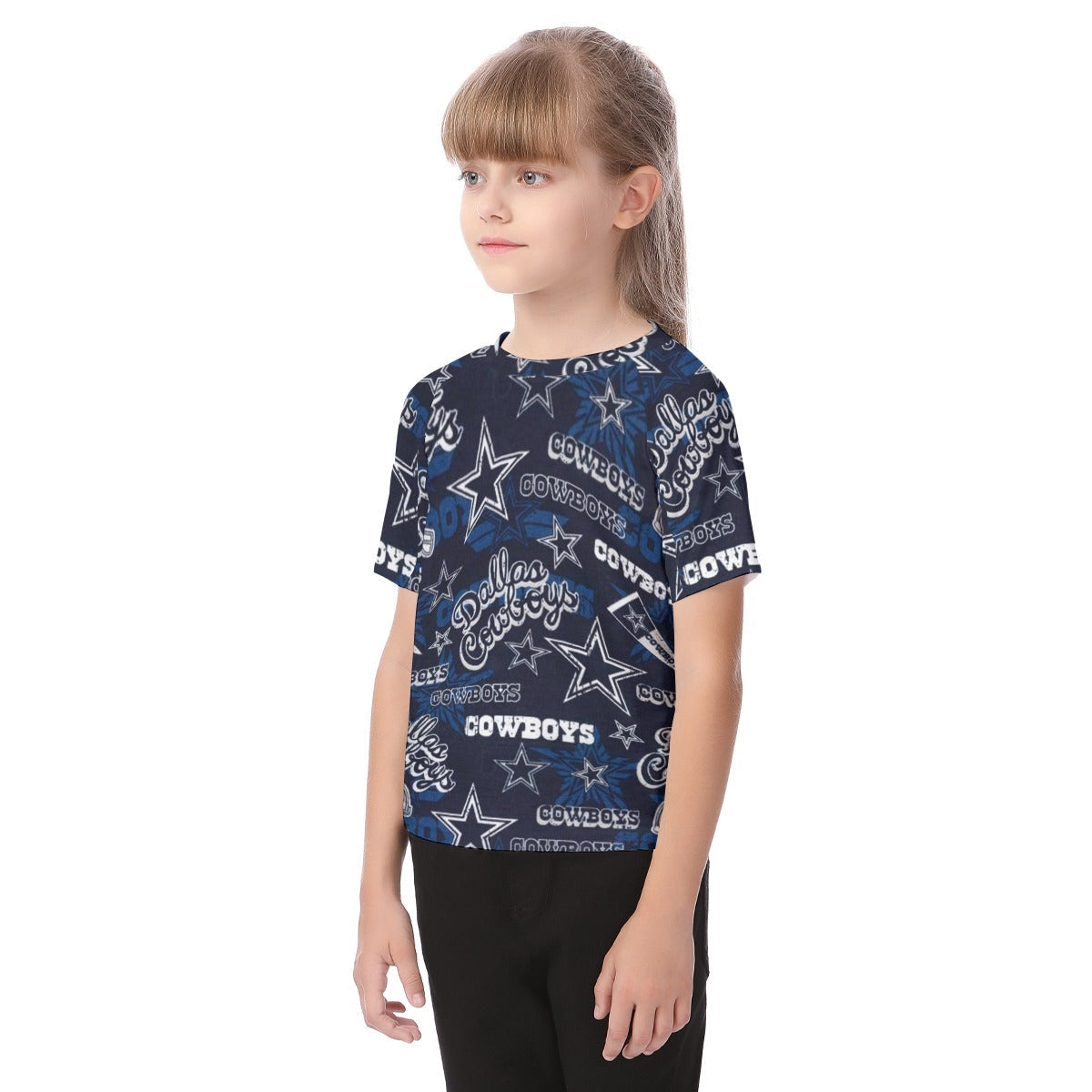 Dallas Cowboys Inspired Kids T-Shirt – Youth Game Day Shirt, Comfortable Football Fan Tee, Sporty Ca streetwear fashion product image 3