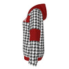 White Smoke Alabama football Women's Borg Fleece Hoodie With Half Zip Crimson Game Day Sherpa Pullover