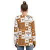 Texas at Austin - Longhorns Women's Long Sleeve Neckline Tie Sweatshirt White varsity sports apparel