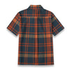 Auburn Tigers Tartan Plaid Navy Orange Women's Shirt | 125GSM Cotton