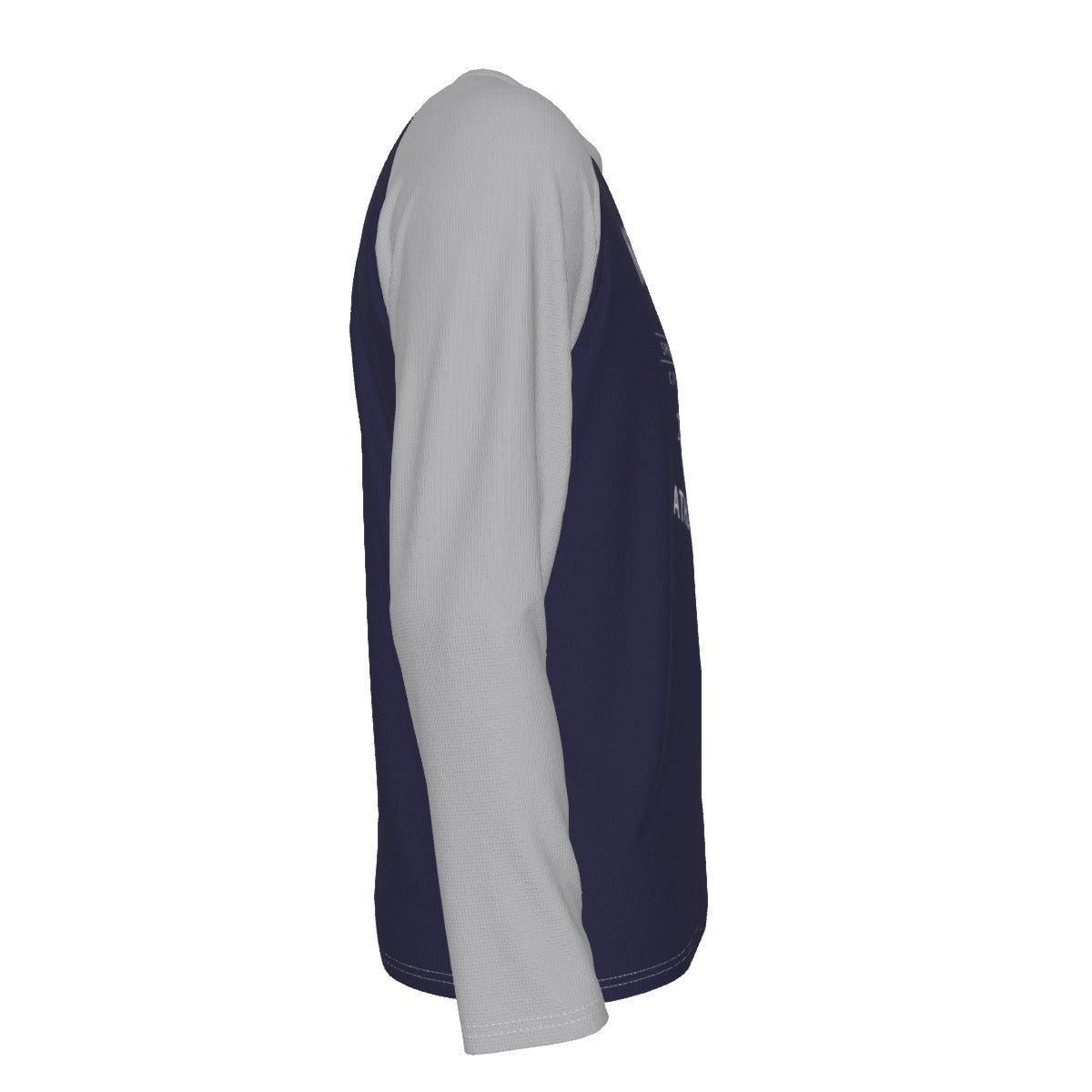 New York Baseball Raglan Long Sleeve Shirt – Navy and Light Gray Varsity Athletic Tee Est. 1903