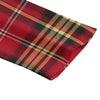 White Smoke San Francisco Football Plaid Women's Leisure Blazer Red and Gold Flat Lapel Casual Game Day Jacket