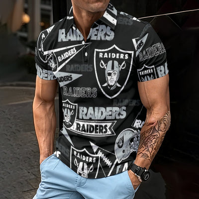 Las Vegas Raiders Men's Polo Shirt – football shirt, sportswear style, image 1256