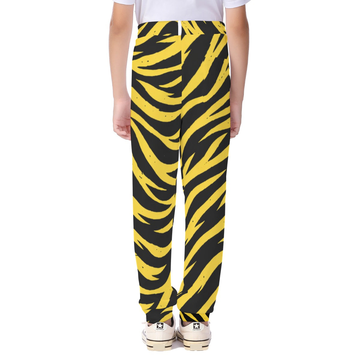 Pittsburgh Football Yellow Black Zebra Kid's Casual Pants