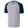 White Smoke Dallas Football Fan District V Neck T Shirt White and Navy Blue – Tailgate Crew Tee