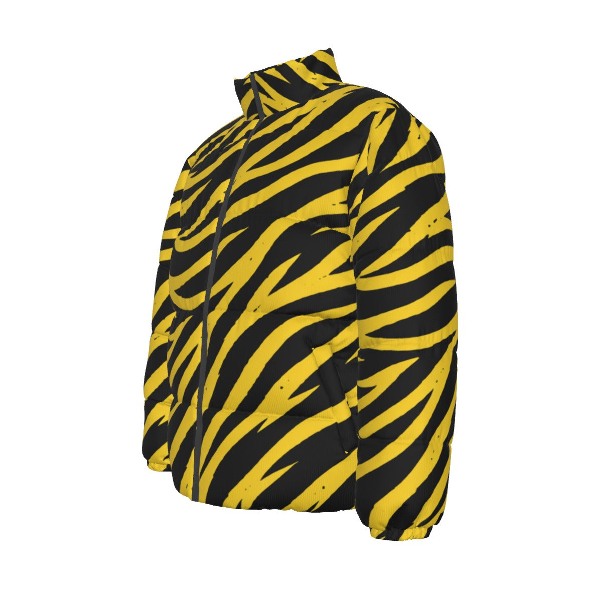 Pittsburgh football yellow black Unisex Stand-up Collar Down Jacket