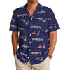 New England Patriots Men's Hawaiian Shirt|150GSM – casual fan outfit, breathable comfort wear, image 606