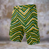 Green Bay Football Yellow Green Zebra Men’s Cargo Shorts – Game Day Streetwear – fan gear, casual fan outfit, image 1.0