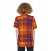 auburn tigers tartan plaid orange navy  women tartan plaid game day shirt