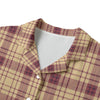 florida state seminoles tartan plaid oversized button up women shirt women's hawaii shirt | rayon women tartan plaid fashion