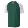 White Smoke Austin Texas 512 Varsity T-Shirt – Dark Green and White Athletic Streetwear Tee