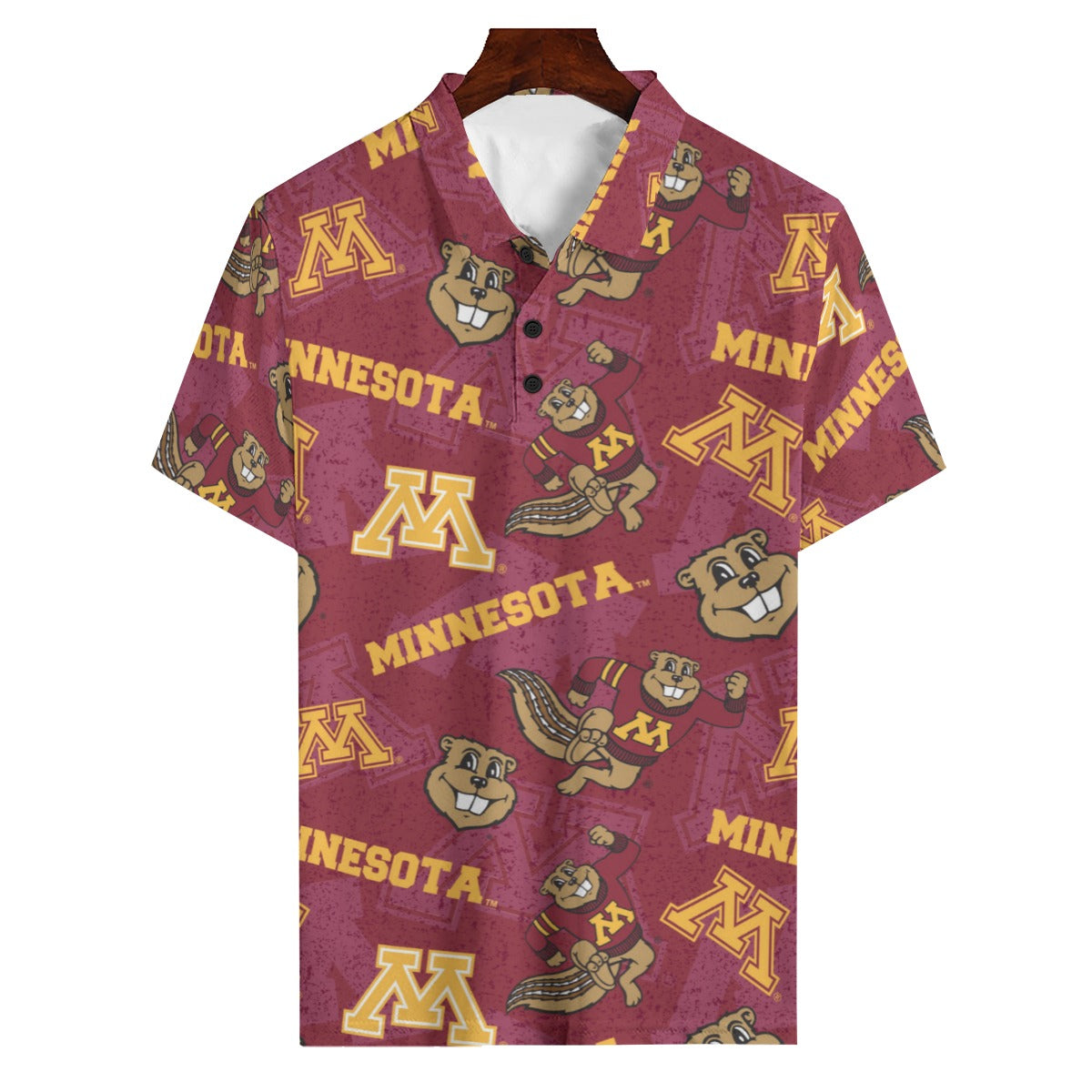 Minnesota Golden Gophers Polo Shirt | 180GSM White varsity sports apparel