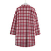 alabama crimson tide tartan plaid crimson white women's chiffon shirt with elbow sleeve crimson white tartan plaid game day fashion