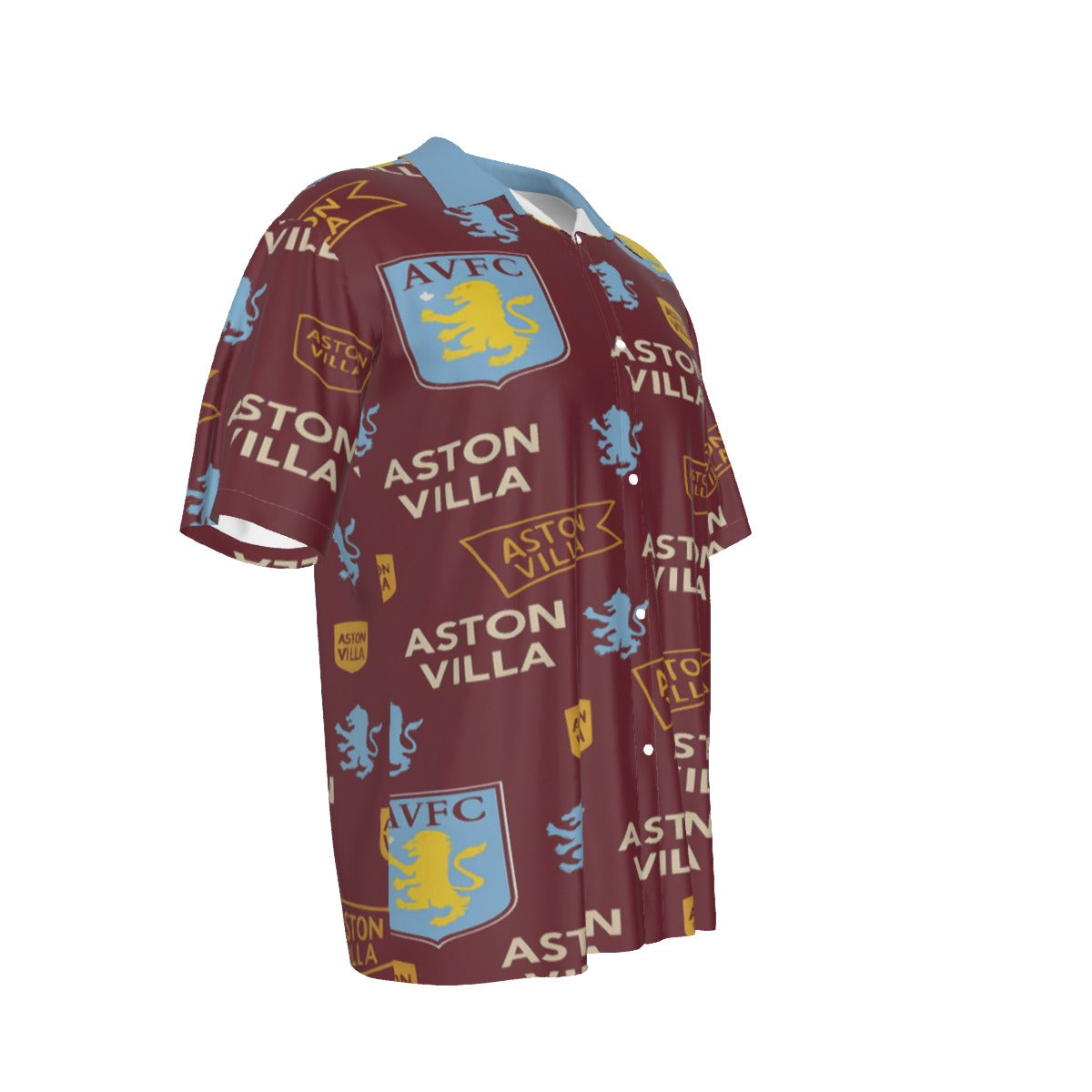 Aston Villa Men's Short Sleeve Shirt streetwear fashion product image 4
