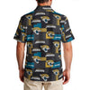 jacksonville-jaguars-mens-hawaiian-shirt-150gsm teal black football fabric breathable detail