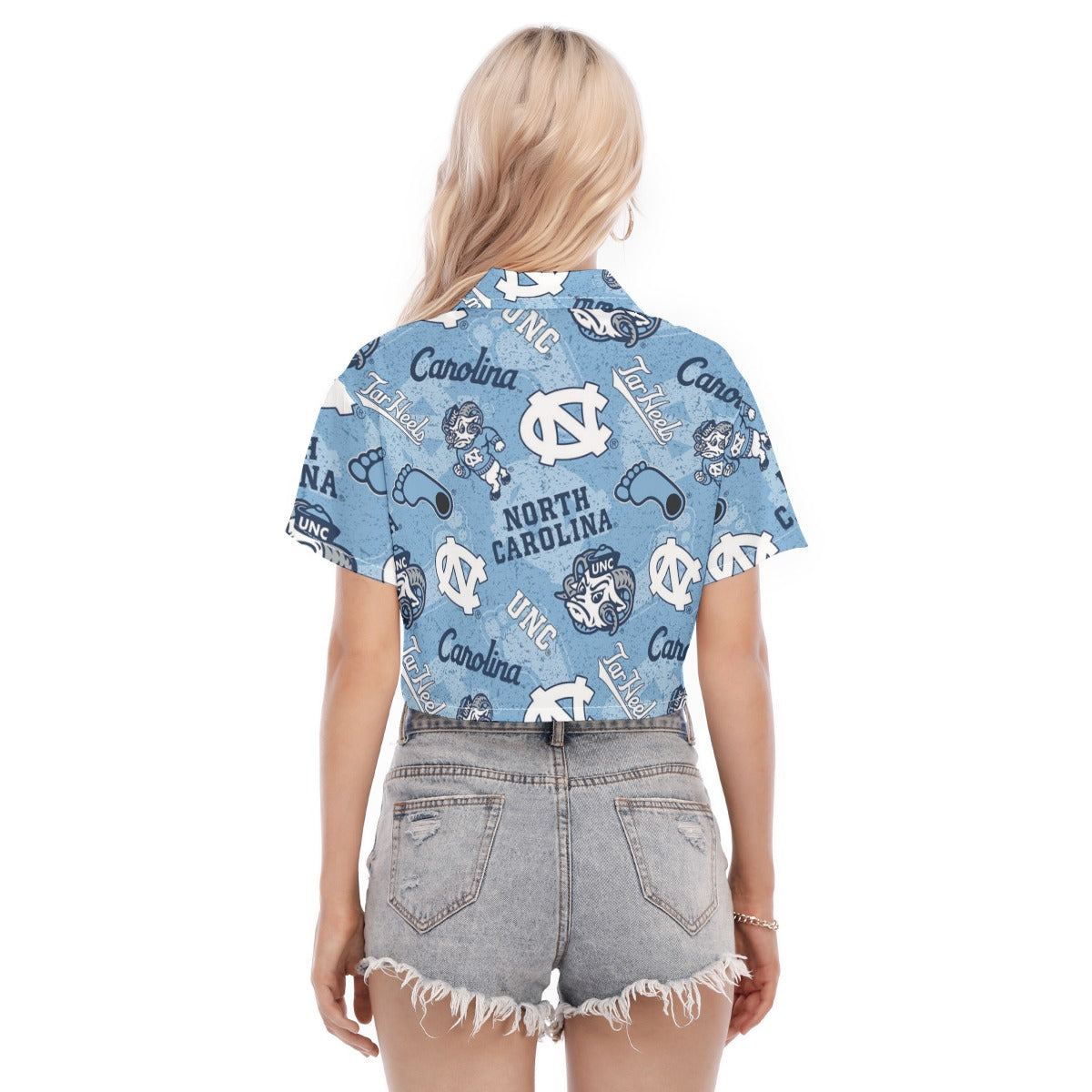 North Carolina Chapel Hill Tar Heels Women's Cropped Shirt - ACC football apparel varsity sportswear product image 4.0