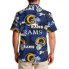 los-angeles-rams-mens-hawaiian-shirt-150gsm navy orange football outfit detail
