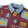 Aston Villa Men's Casual Lapel Long Sleeve Shirt|125GSM Cotton