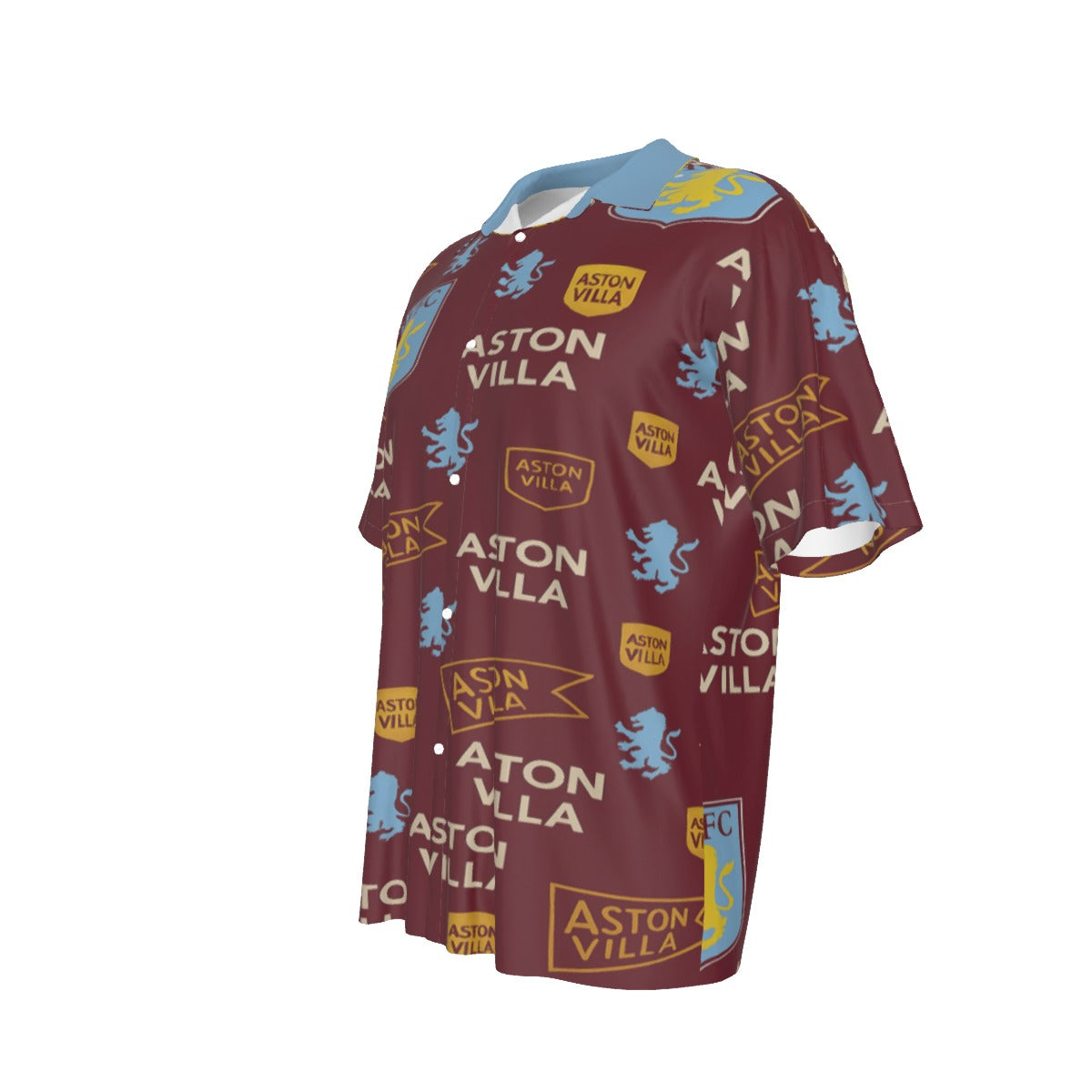 Aston Villa Men's Short Sleeve Shirt streetwear fashion product image 6