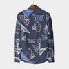 tennessee-titans-mens-stand-collar-shirt-with-long-sleeve-110gsm-imitation-flax navy light blue football fabric breathable detail