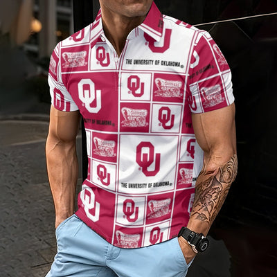 Oklahoma Sooners Men's Polo Shirt - Big 12 football apparel varsity sportswear product image 1.0