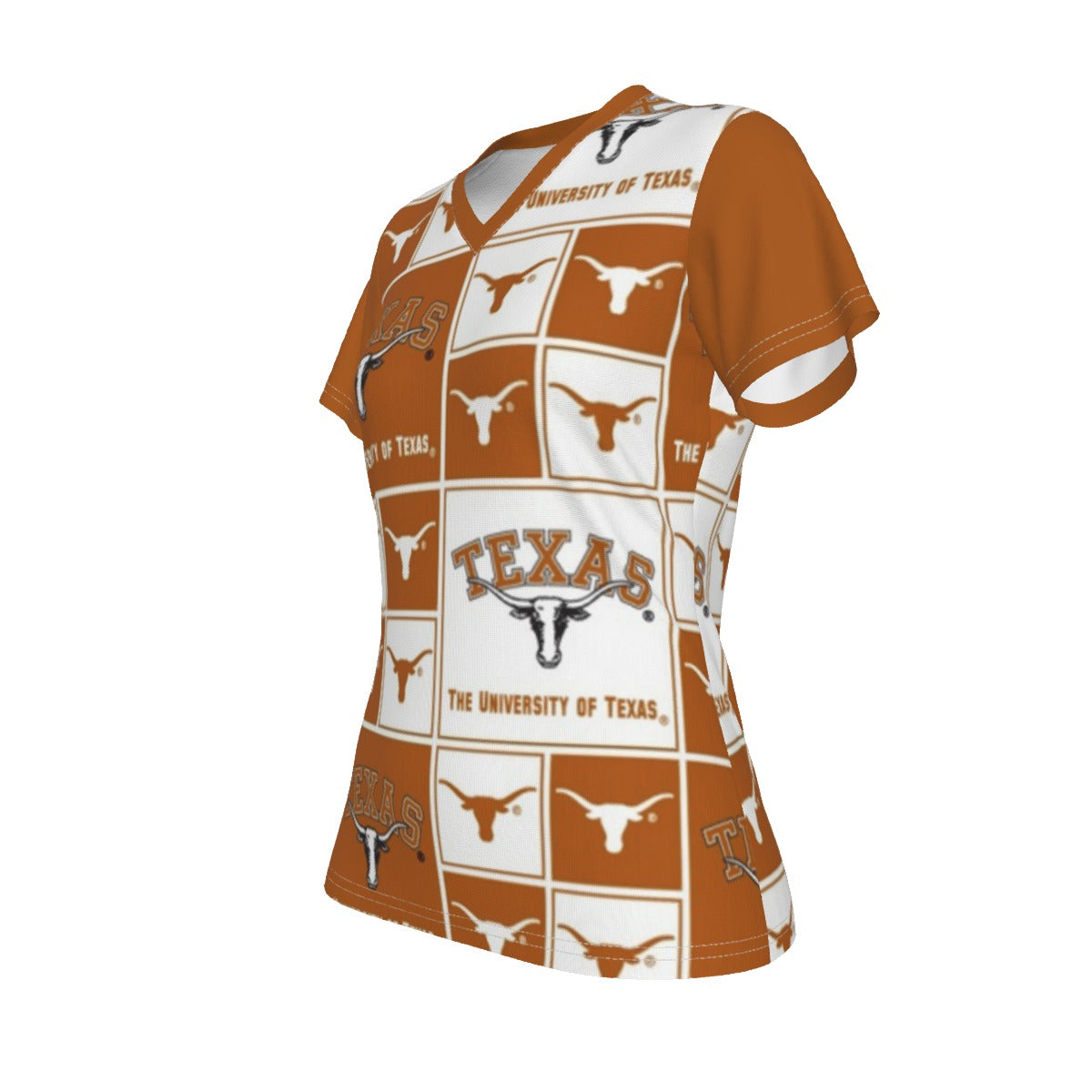 Texas at Austin - Longhorns V-neck Women's T-shirt White varsity sports apparel