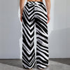 Dark Gray Las Vegas Football Zebra Women’s High-Stretch Casual Pants – Black and White Game Day Streetwear (29