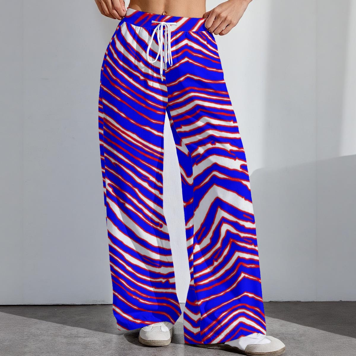 Buffalo Zebra Football Women’s High-Stretch Casual Pants – Structured Game Day Comfort (290 GSM) – casual fan outfit, football shirt, image 1.0