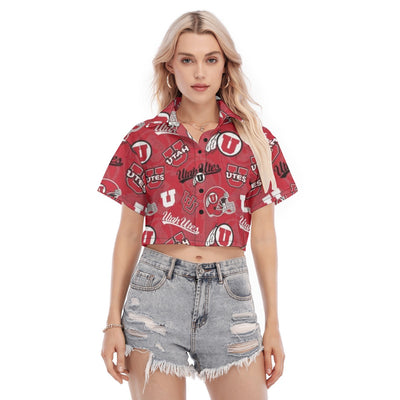 Utah Utes Women's Cropped Shirt varsity sportswear product image 1.0