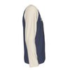 White Smoke Charlotte NC 704 Athletics Long Sleeve Shirt – Navy Cream Varsity Raglan Tee